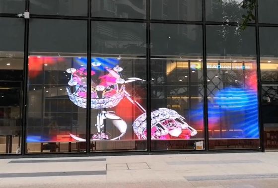 СИД здания торгового центра магазина поверхностное прозрачное показать 4500nits 1000 x 500mm